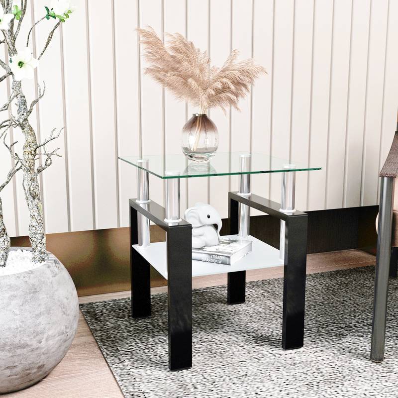 Chic Tempered Glass Coffee Table
