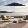 Navy Blue Patio Umbrella with Easy Tilt and Crank