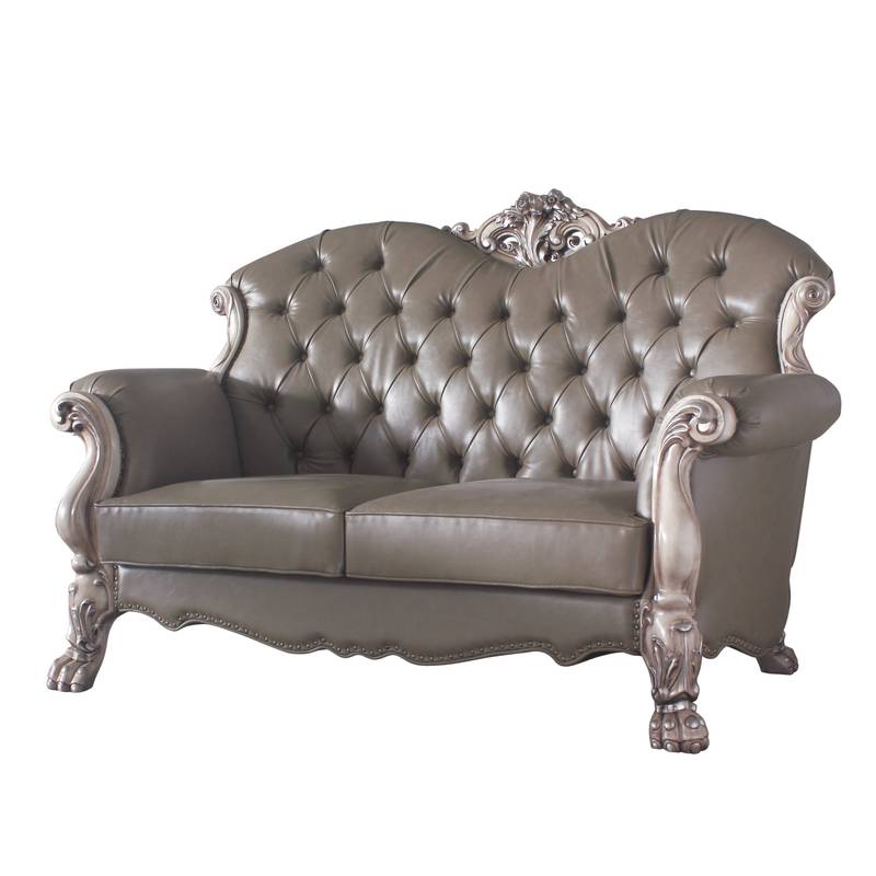 Vintage Charm Loveseat with Cozy Pillows