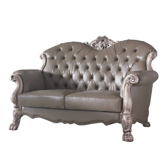 Vintage Charm Loveseat with Cozy Pillows