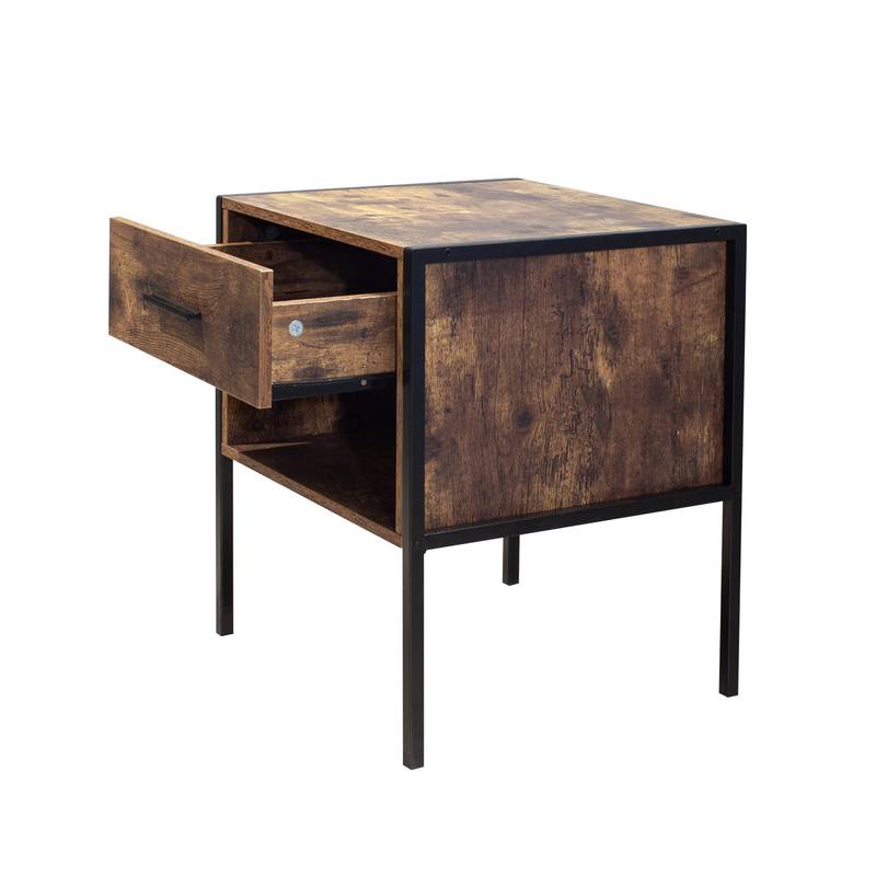Industrial Chic Nightstand Duo
