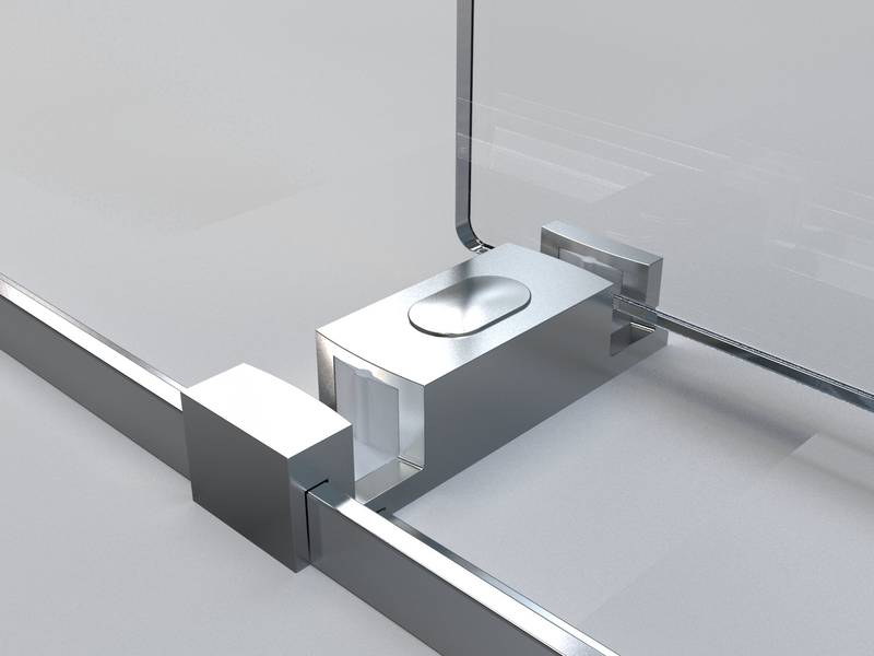 Sleek Frameless Soft-Close Shower Door in Chrome