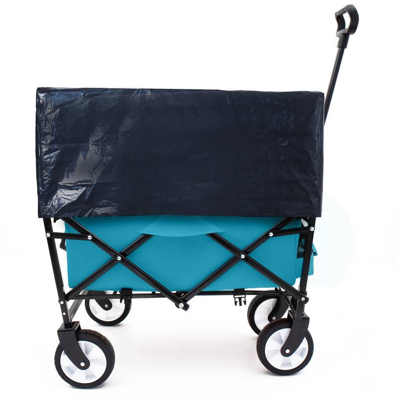 Cyan Collapsible Utility Wagon with Liners