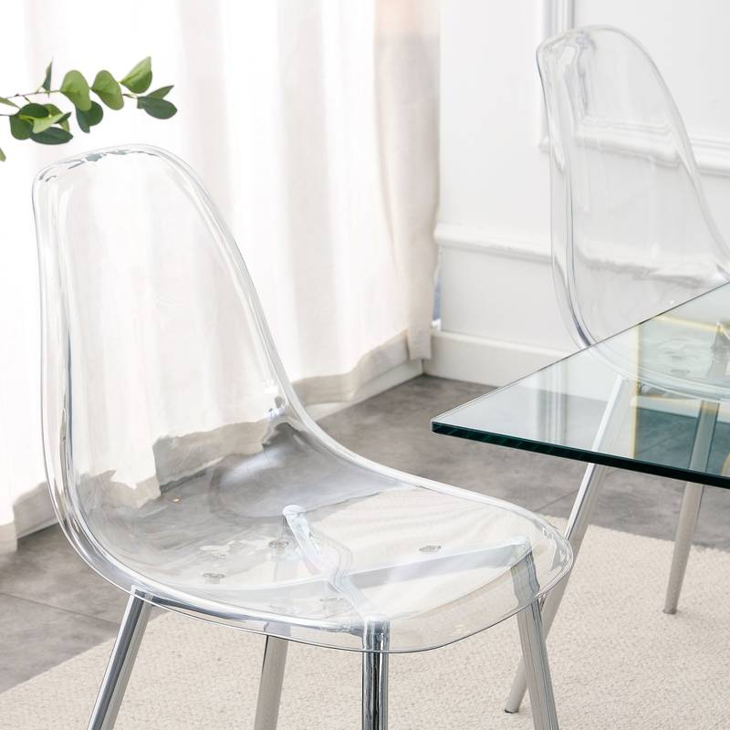 Clear Chic Dining Chairs Set