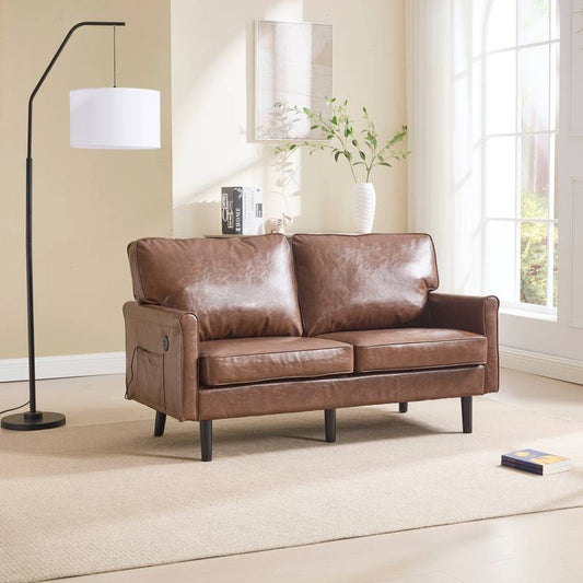 Cozy USB Loveseat Sofa