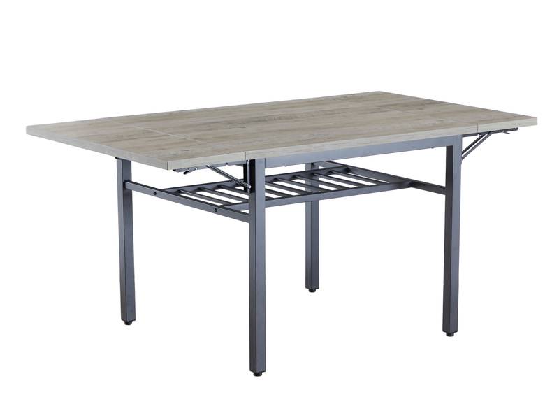 Cozy Foldable Dining Table in Grey