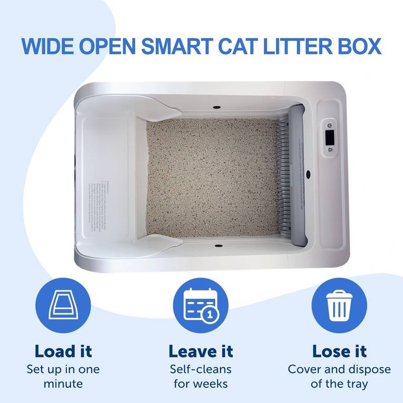 Easy Access Smart Cat Litter Box