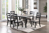 Charming Rustic Dining Set with Cushioned Chairs
