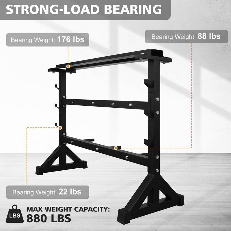Dumbbell Organizer Rack - Heavy Duty Weight Storage Stand