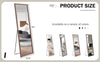 Elegant Wooden Framed Full-Length Mirror