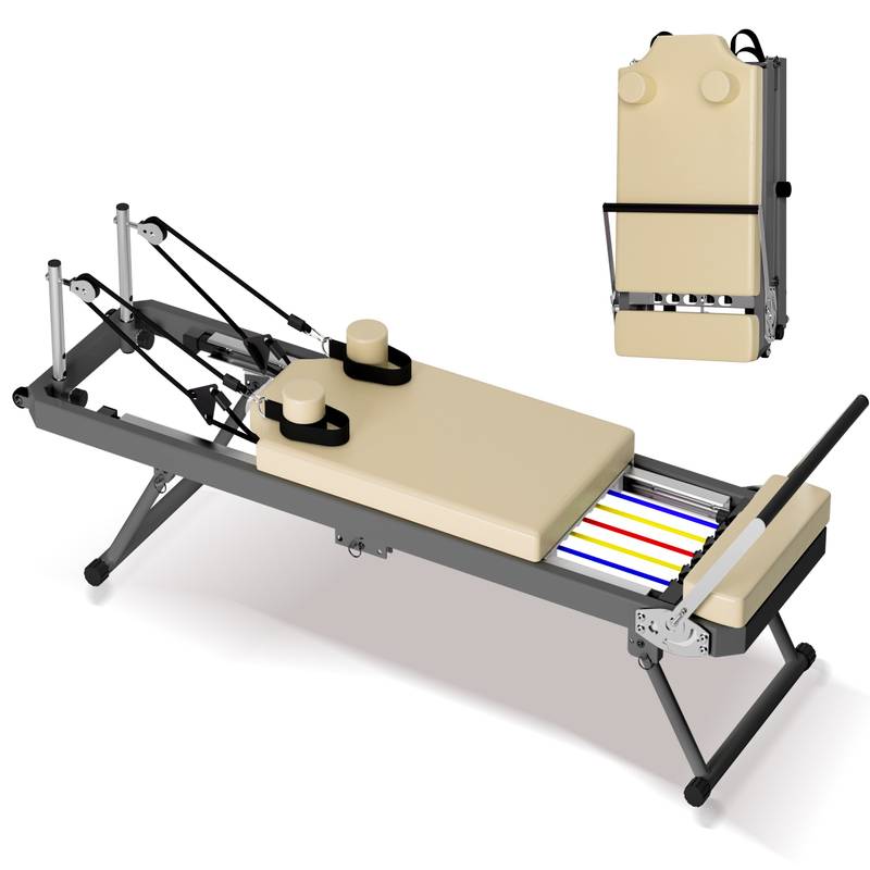 Compact Pilates Reformer: Home Workout Haven