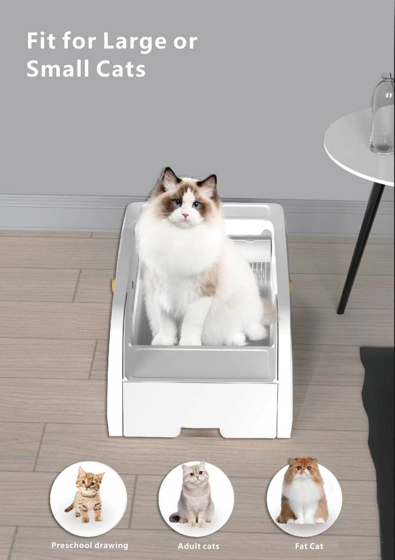 Easy Access Smart Cat Litter Box