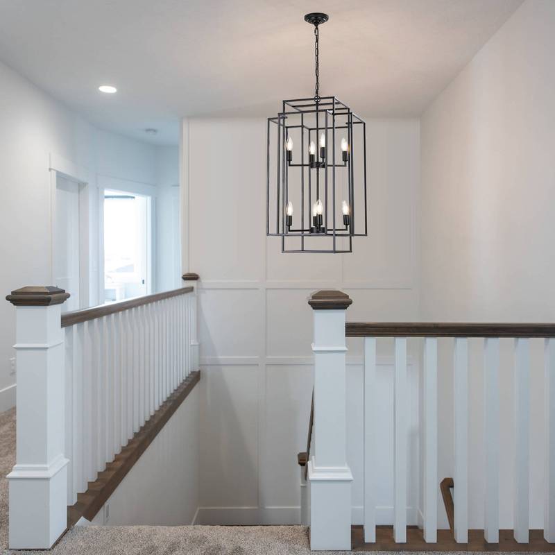 Chic Black Lantern Pendant Chandelier