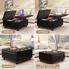 Chic Storage Ottoman with Stylish Footrest