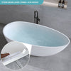 Elegant Matte White Freestanding Soaking Tub