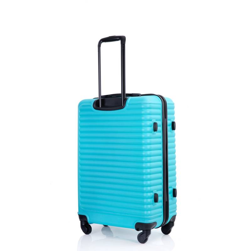 Turquoise Travel Trio: Lightweight Spinner Luggage with Hooks & TSA Lock