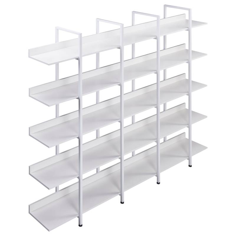 Vintage Industrial 5-Tier Bookshelf