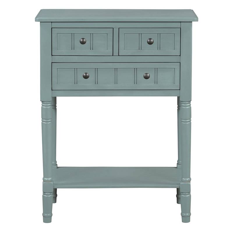 Charming Slim Console Table with Drawers