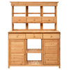 TOPMAX Tall Garden Potting Bench & Storage Station