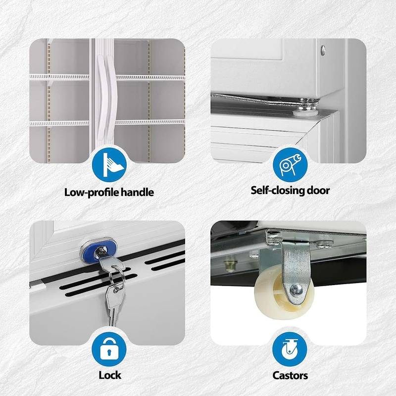 Chill & Showcase: Stylish Glass Door Commercial Fridge