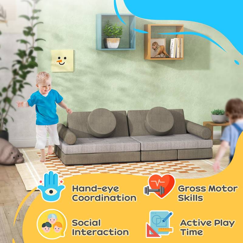 Cozy Kids Play Couch - Fun & Versatile Lounger