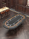 Chic Oval Aura Waterproof Poker Table