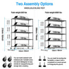 Heavy-Duty Adjustable Metal Storage Rack with Wheels