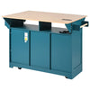Versatile Rolling Kitchen Island with Drop Leaves and Power Outlet