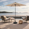 Sunny Haven Patio Umbrella – Tilting & Cranking Khaki Shade