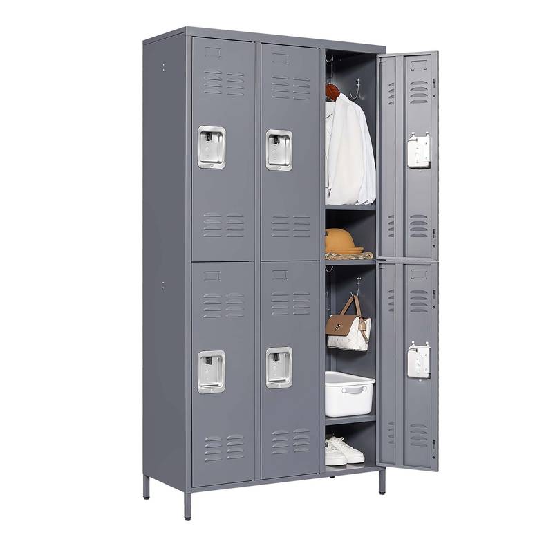 Stylish Gray Locker Storage for Home, Gym & Office