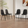 Sleek Black Dining Chair Set - Modern Comfort in Every Seat!