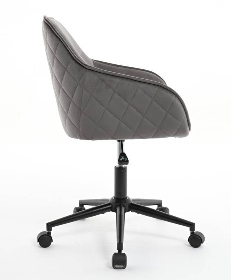 Chic Velvet Rolling Desk Chair