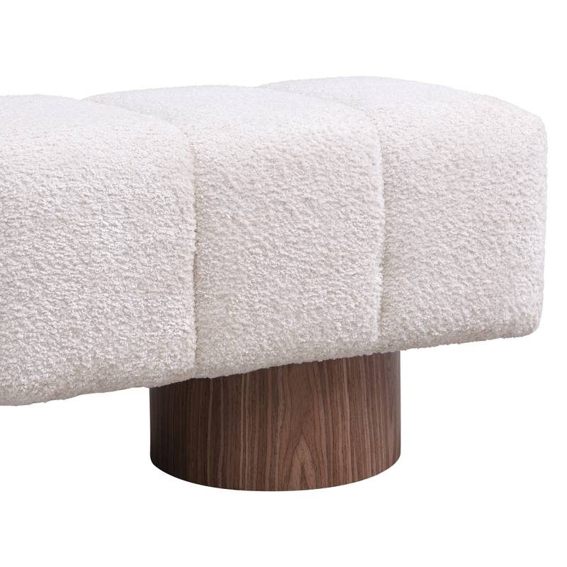 Cozy Faux Fur Dining Bench