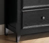Chic Black 7-Drawer Dresser