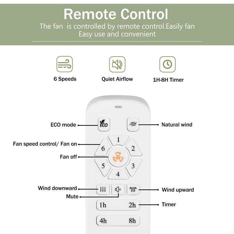 Stylish Reversible Ceiling Fan with Remote - Perfect for Any Room!