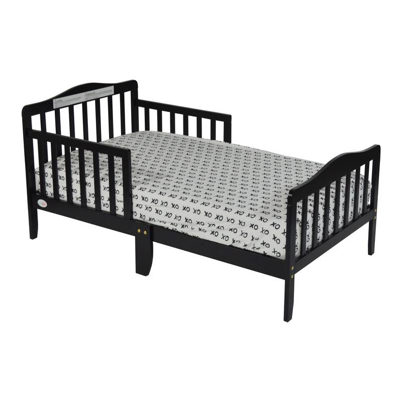 Cozy Black Toddler Bed