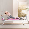 Pink Foldable Pilates Reformer for Home and Studio
