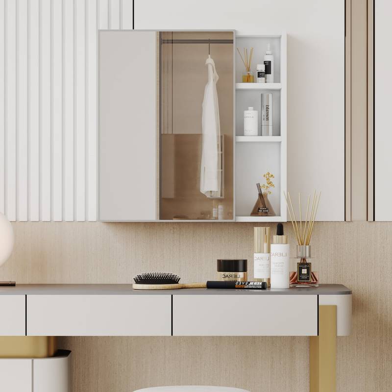 Space-Savvy Mirror Cabinet Duo