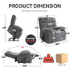 ComfyLift Heated Massage Recliner - Effortless Comfort & Support