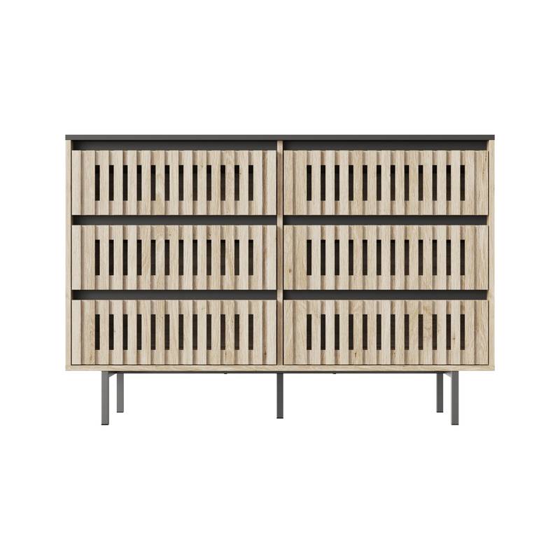 Chic Fluted Storage Cabinet
