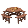 Spacious Wooden Picnic Table for Outdoor Fun