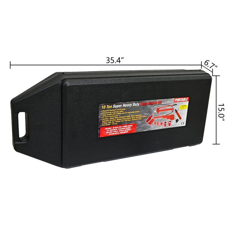 Portable Power: Hydraulic Gear in Bold Black & Blue