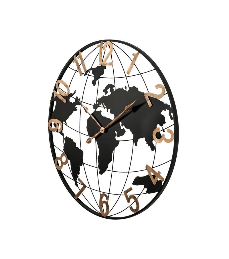 Elegant World Map Wall Clock: A Stylish Touch for Any Room