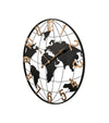 Elegant World Map Wall Clock: A Stylish Touch for Any Room