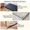 Stylish Shoe Bench with Silver Legs - Perfect Storage for Every Space