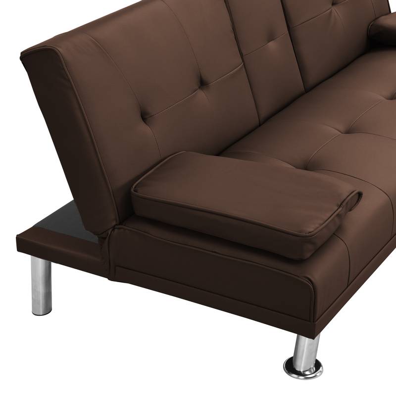 Cozy Convertible Sofa Bed with Modern Armrests