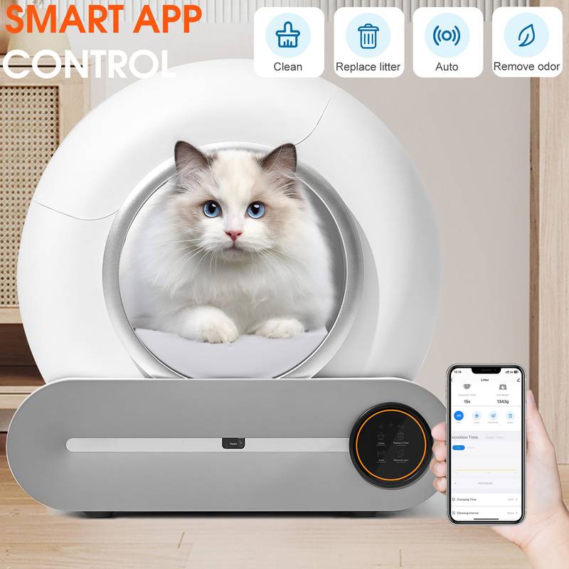 Smart Self-Cleaning Cat Litter Box