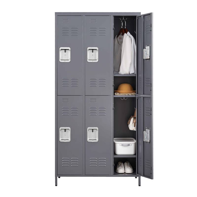 Stylish Gray Locker Storage for Home, Gym & Office