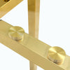 Chic Gold-Base Round Glass Dining Table