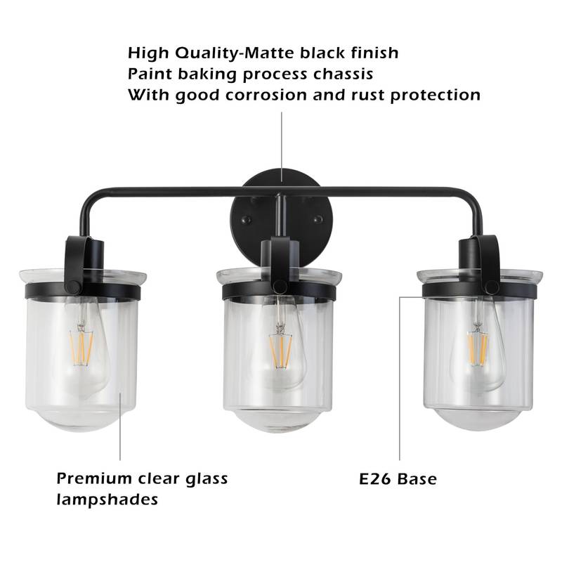 Clear Glass Modern Sconce - Stylish Indoor Light Fixture